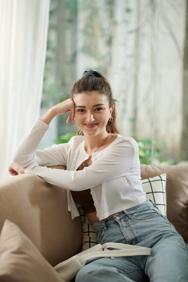 Lovely Smiling Young Woman